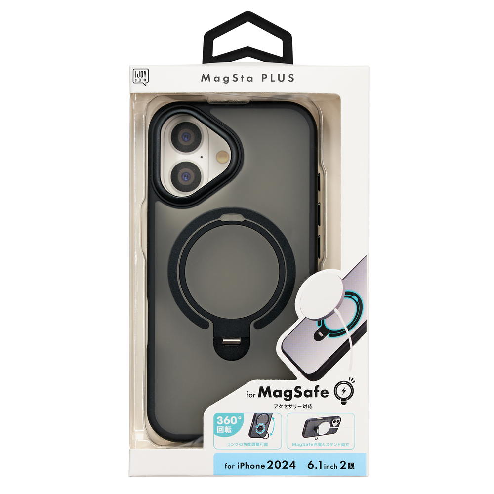 Sankcrest iPhone 16 MagStaPLUS Case Black i38FiJS04