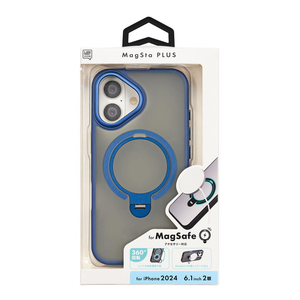 Sankcrest iPhone 16 MagStaPLUS Case Navy i38FiJS06