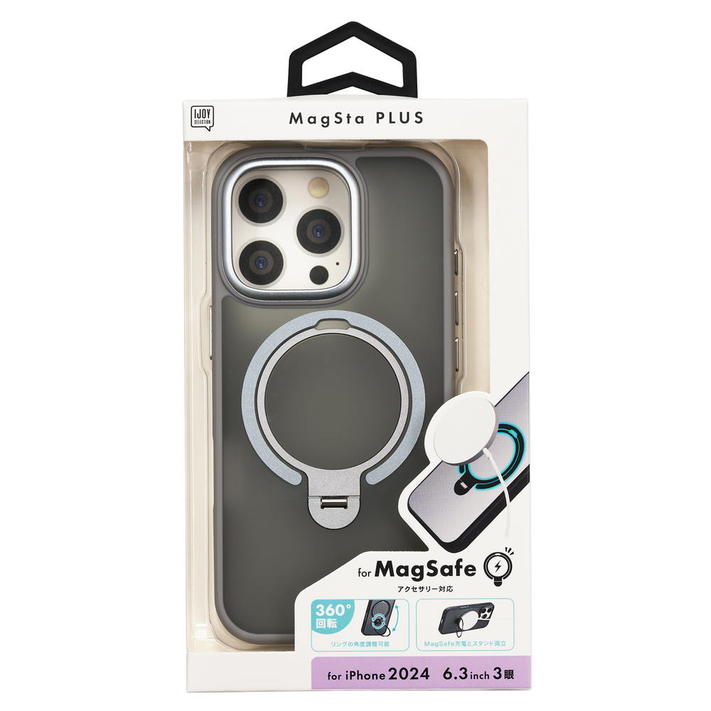 Sankcrest iPhone 16 Pro MagStaPLUS Case Gray i38RiJS05