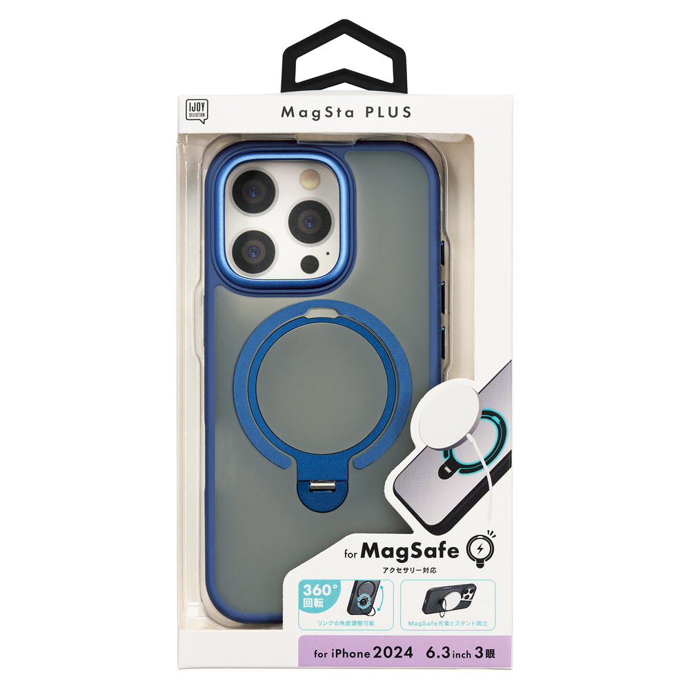 Sankcrest iPhone 16 Pro MagStaPLUS Case Navy i38RiJS06