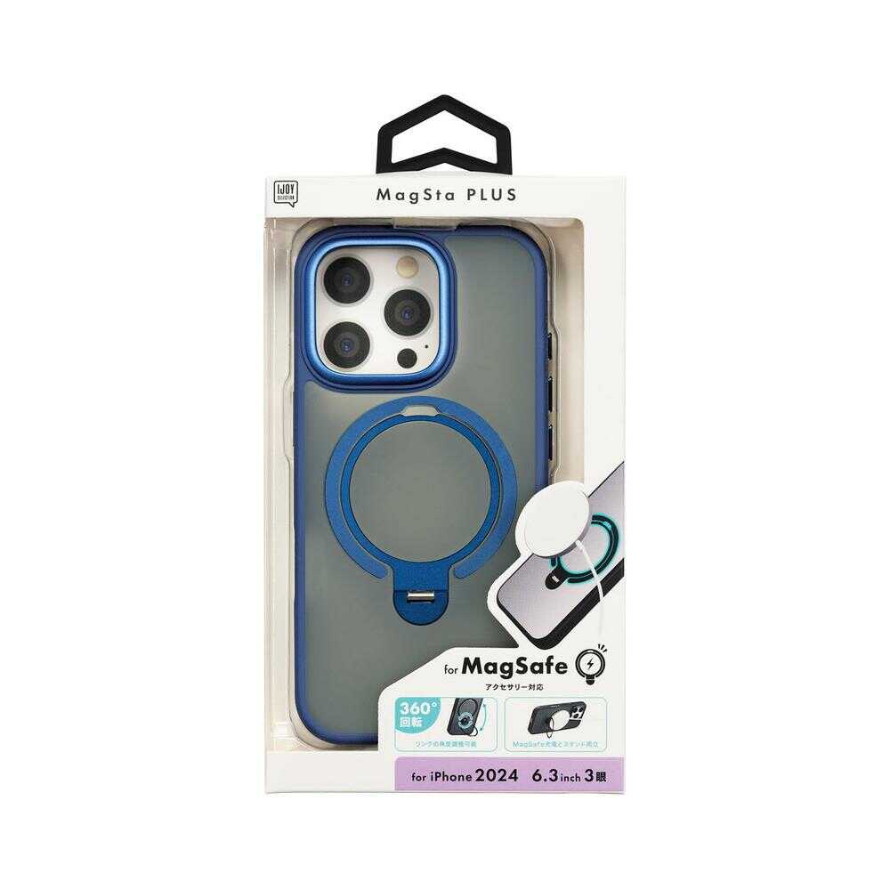 Sankcrest iPhone 16 Pro MagStaPLUS Case Navy i38RiJS06