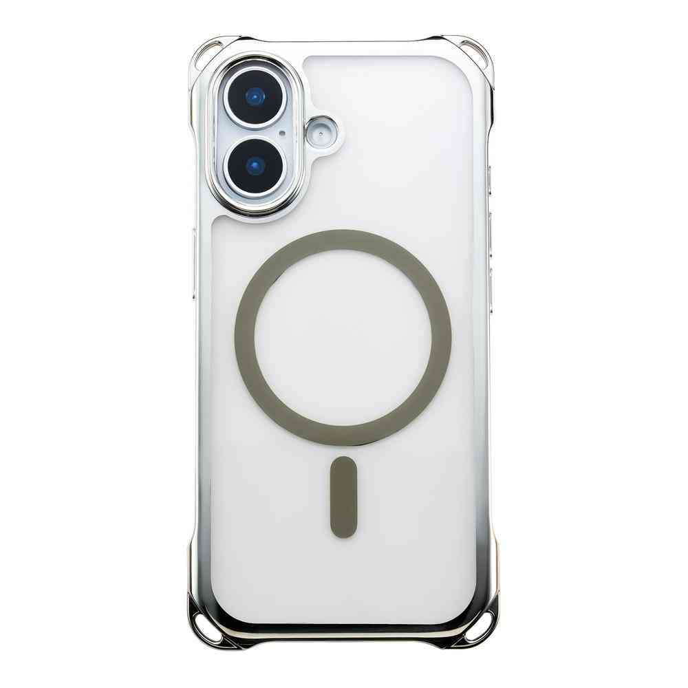 サンクレスト 4ホールケース MagSafe対応 メタリックシルバー for iPhone17