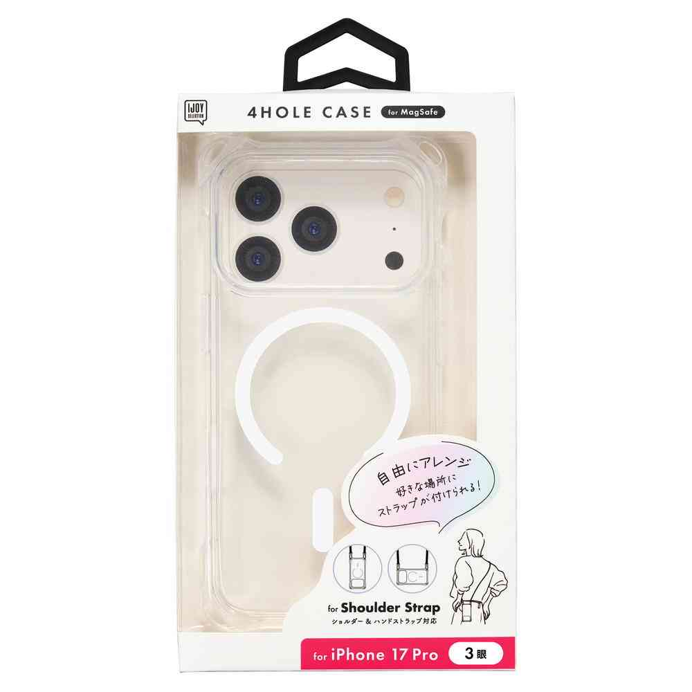 Sankcrest 4-Hole Case MagSafe Compatible Clear for iPhone 17 Pro