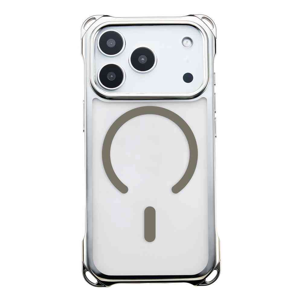 サンクレスト 4ホールケース MagSafe対応 メタリックシルバー for iPhone17Pro
