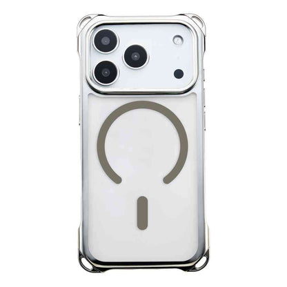 サンクレスト 4ホールケース MagSafe対応 メタリックシルバー for iPhone17Pro