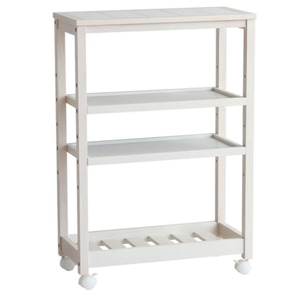 Kitchen Wagon Soup Slim Wagon 4-Tier W-3348WH