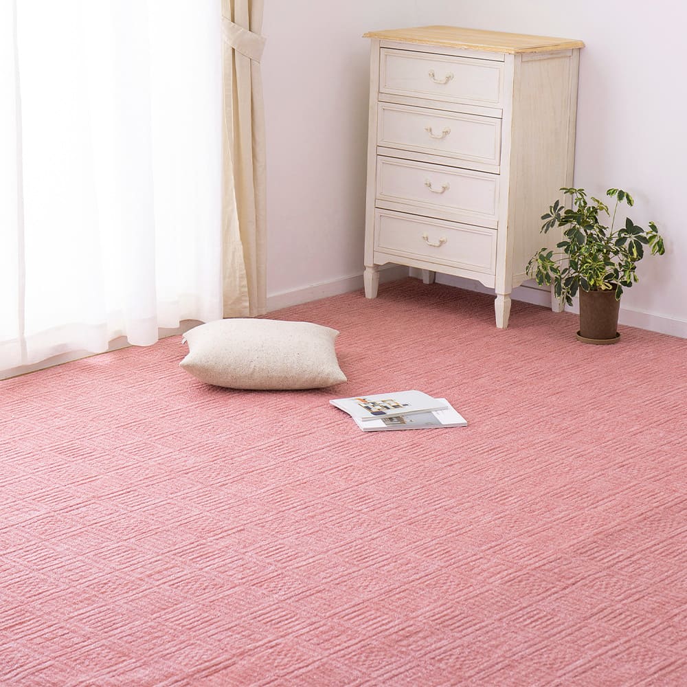 Lightweight and Easy-to-Handle Woven Carpet - Amber Rose (4.5 Tatami Mats)