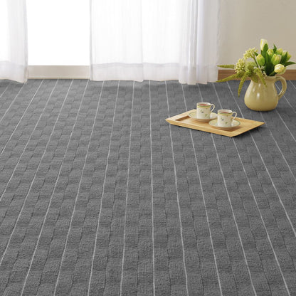3D Woven Flat Carpet Meteor 8-Tatami Mat Gray
