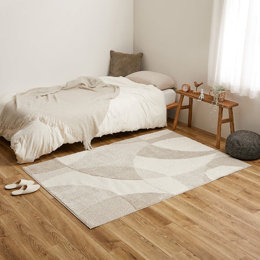 Nordic Pattern Domestic High-Function Rug Just Beige 130x190