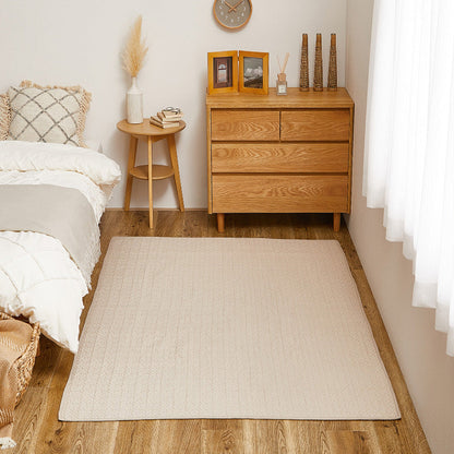 100% Cotton Ibul Rug Mat Decor Beige 130×190