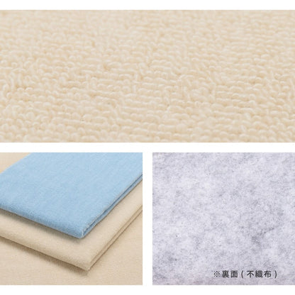 Loop Pile Flat Woven Carpet Miete 8-Tatami Mat Blue