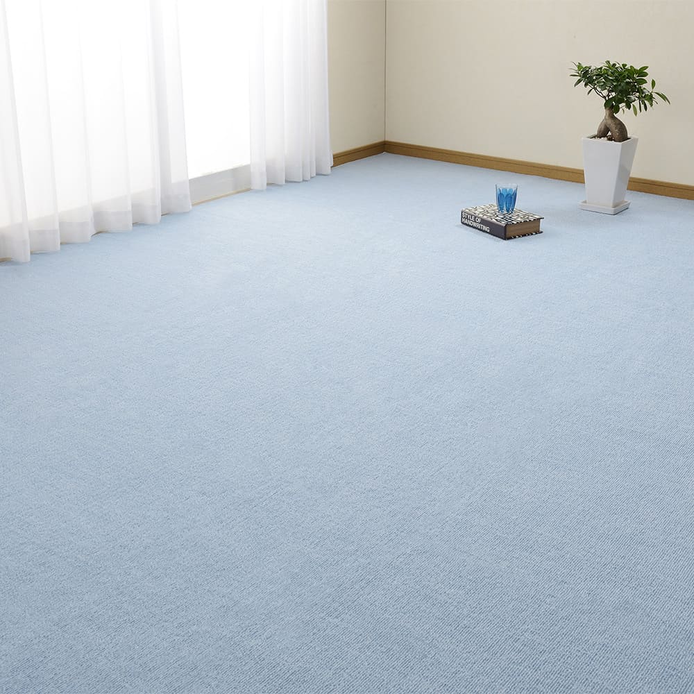 Loop Pile Flat Woven Carpet Miete 10-Tatami Mat Blue