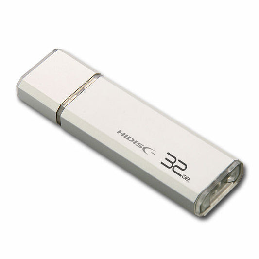HIDISC USB 3.0 Flash Drive 32GB Silver Cap Type