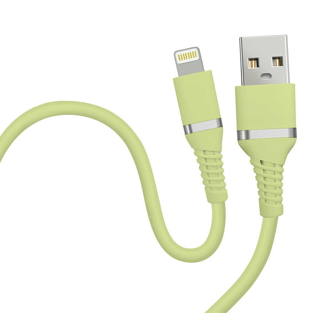 HIDISC Soft Lightning Cable 1m Pistachio Green