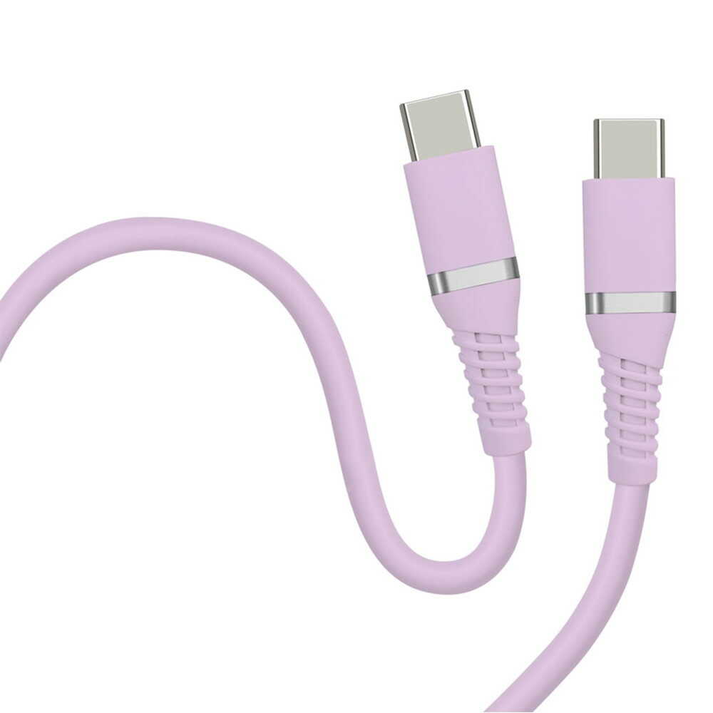 HIDISC Soft C to C Cable 1m Lavender Purple