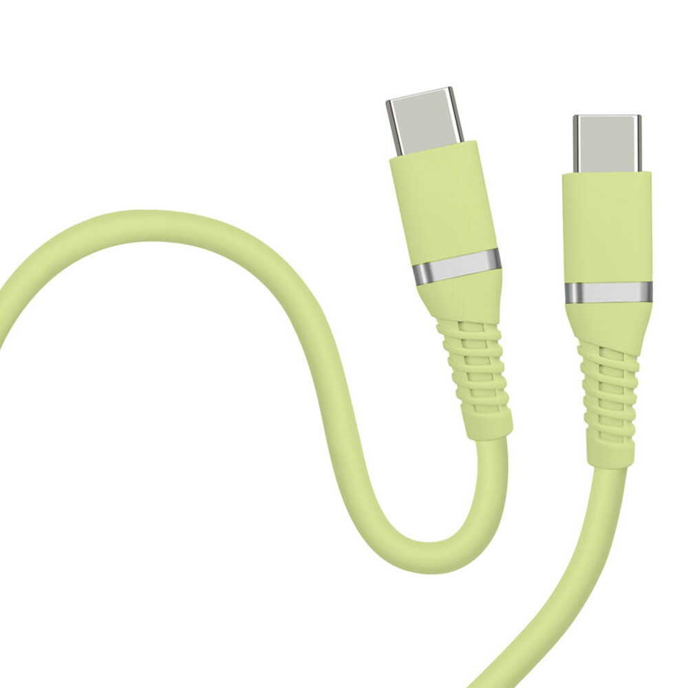 HIDISC Soft C to C Cable 1m Pistachio Green