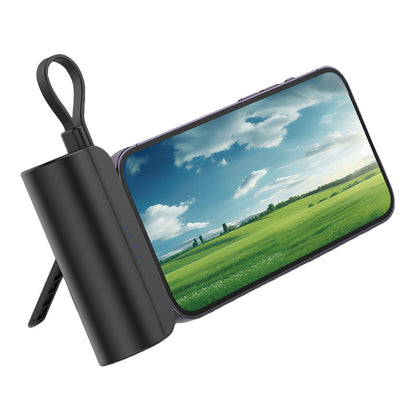 HIDISC Direct Plug Lightning 5000mAh Mobile Battery Black