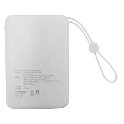 HIDISC PD20W Compatible Integrated Cable 10000mAh Mobile Battery