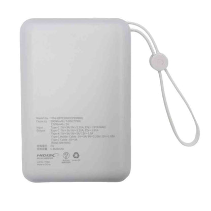 HIDISC PD20W Compatible Integrated Cable 20000mAh Mobile Battery