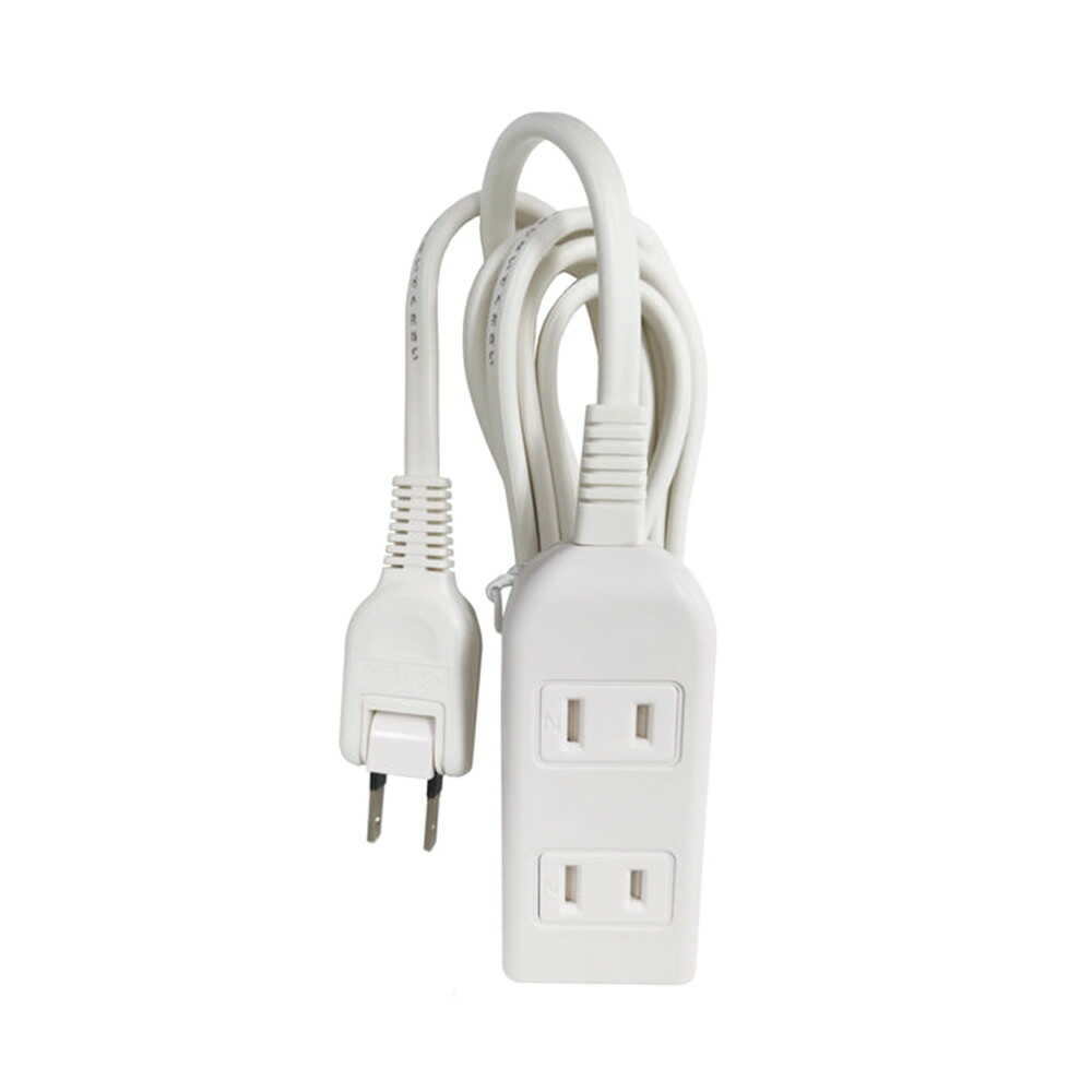 HIDISC 3-Outlet Power Strip White 1m
