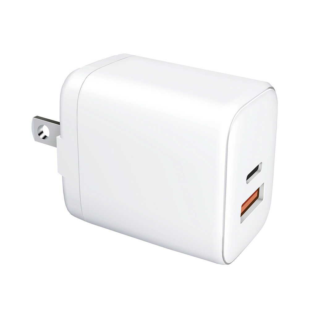 HIDISC AC Charger PD20W Compatible Type-C1 + USB1 Port