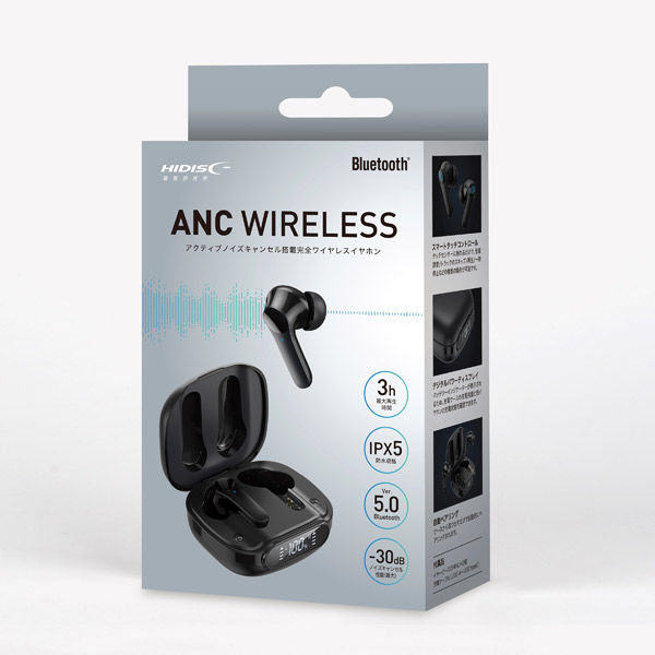 HIDISC Fully Wireless Earbuds with Active Noise Cancellation