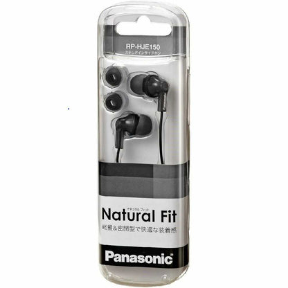 Panasonic Stereo In-Ear Headphones Black RP-HJE150-K
