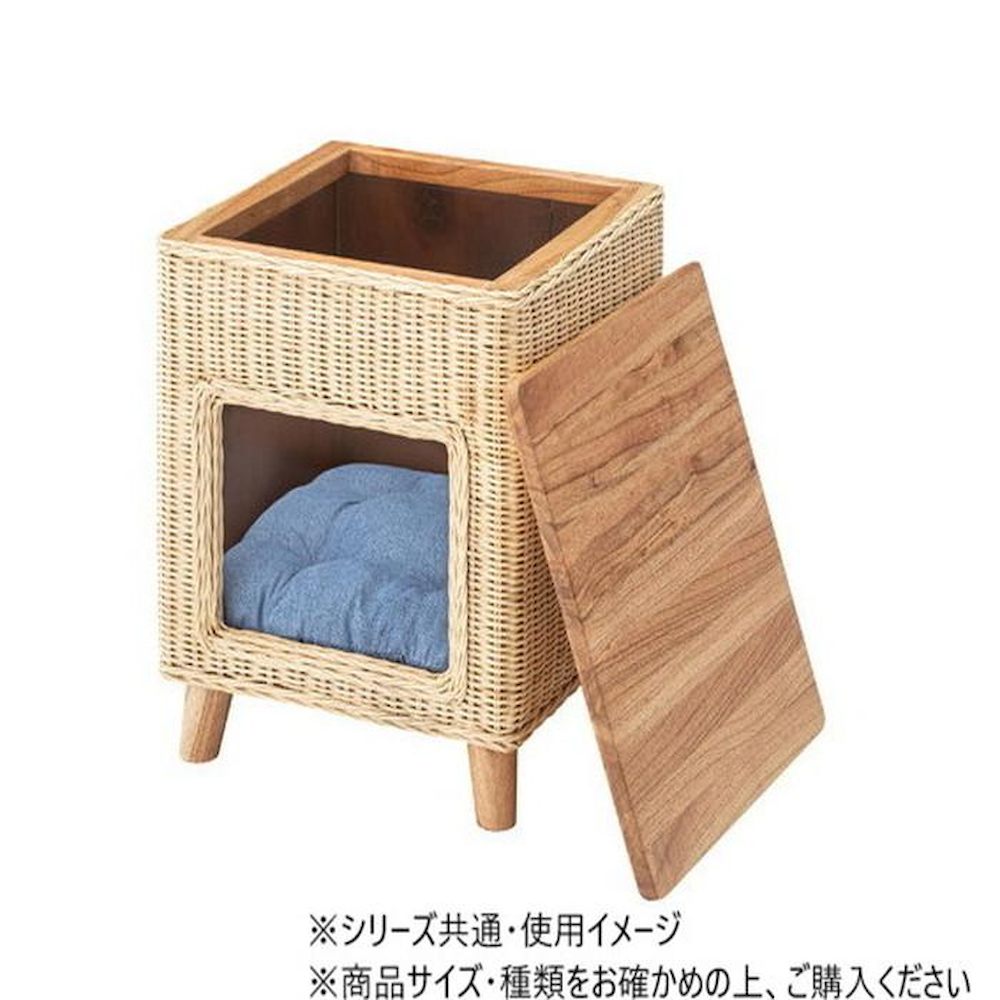 Azumaya Pet House Stool Natural PET-63