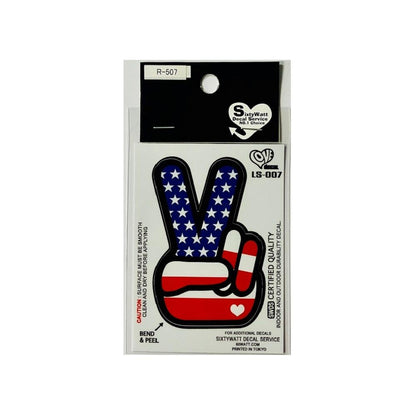Toyo Mark Genuine Sticker PEACE SIGN R507