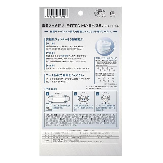 ARAX PITTA MASK 2.5a Regular 5 Pieces