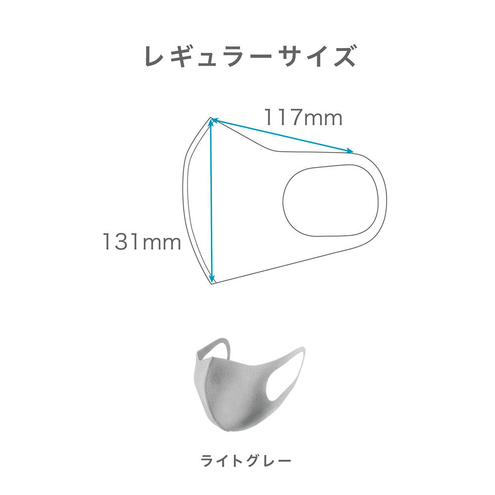 Araks PITTA MASK Light Gray (Regular, 3 Pieces)
