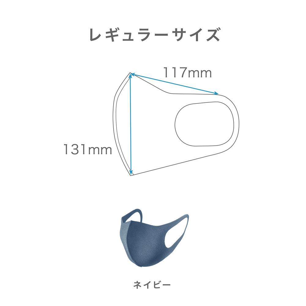 Pitta Mask (Navy, Regular, 3 pieces)