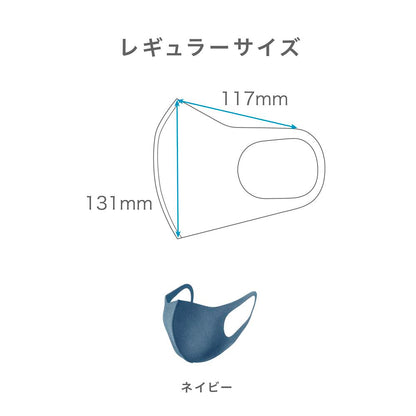 Pitta Mask (Navy, Regular, 3 pieces)