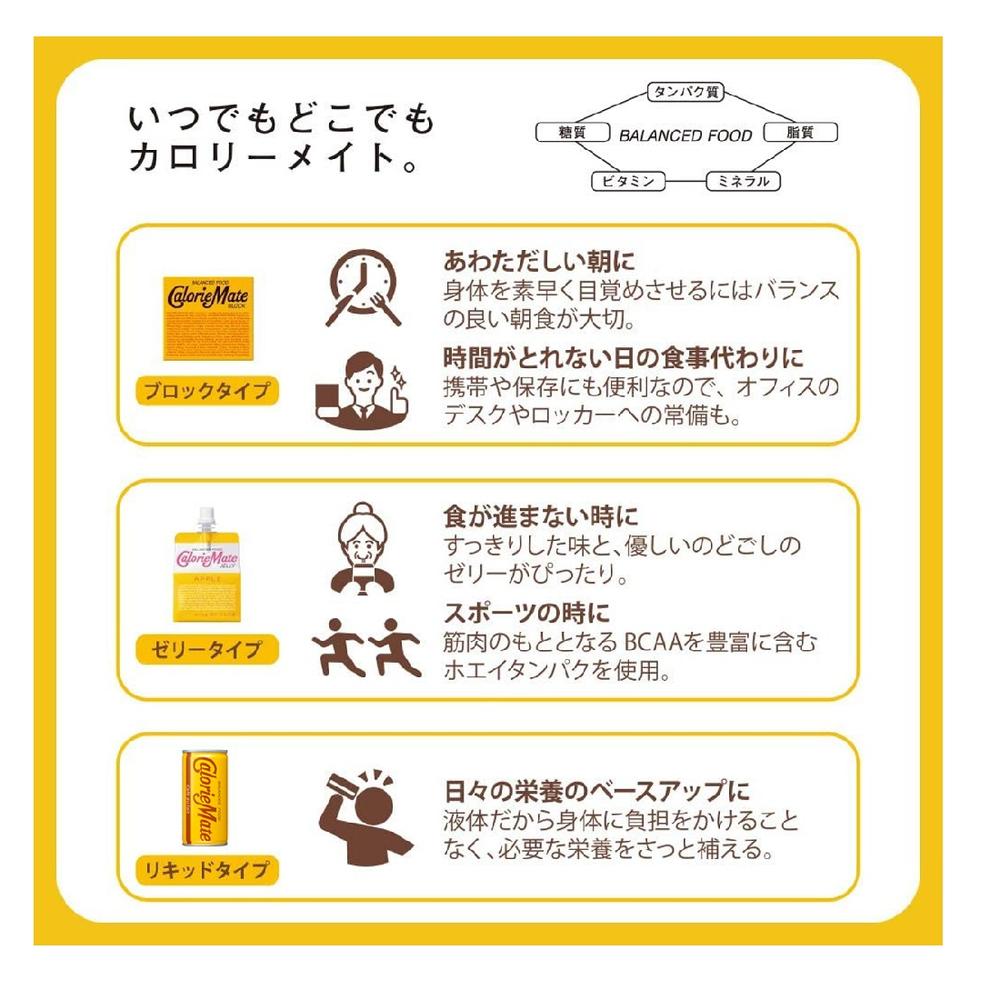 Otsuka Pharmaceutical Calorie Mate Block Chocolate Flavor 4 Bars