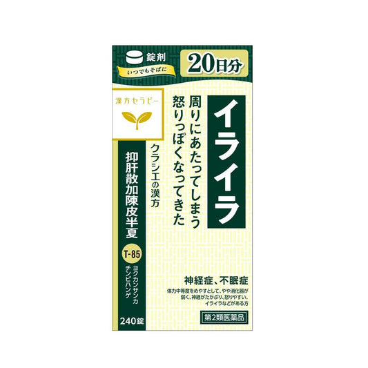 Kracie Pharmaceuticals Yokukansan Ka Chinpi Hange Extract Tablets 240 Tablets