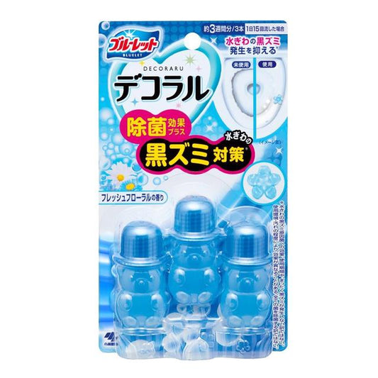Kobayashi Pharmaceutical Bluelet Decoral Plus with Deodorizing Effect Fresh Floral Scent 3 Bottles