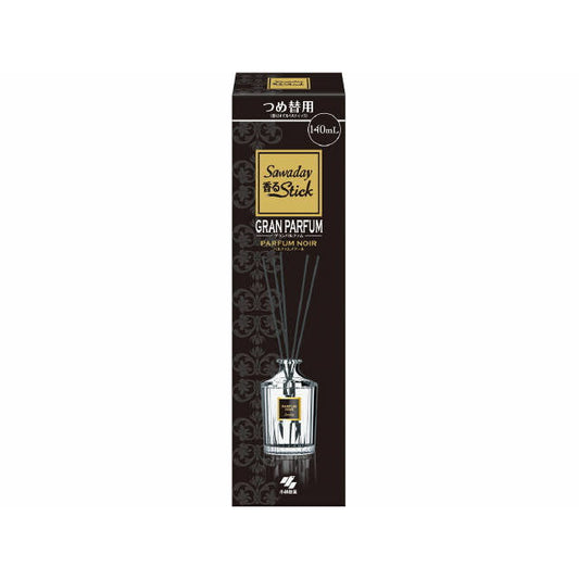 Kobayashi Pharmaceutical Sawaday Fragrant Stick Grand Parfum Refill Noir 140ml
