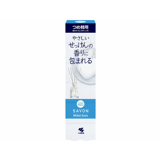 Kobayashi Pharmaceutical Sawaday Fragrant Stick SAVON Refill Whitetish Soap 70ml