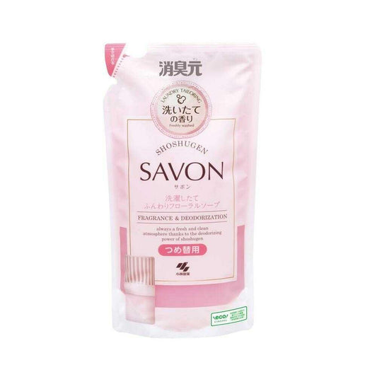 Kobayashi Pharmaceutical Deodorizer SAVON Refill Freshly Washed Floral Soap 400ml