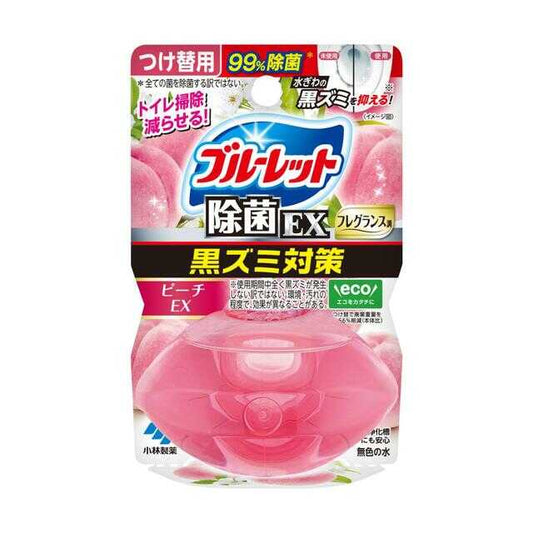Kobayashi Pharmaceutical Liquid Bluelet Toilet Cleaner EX Fragrance Refill Peach EX Scent 67ml