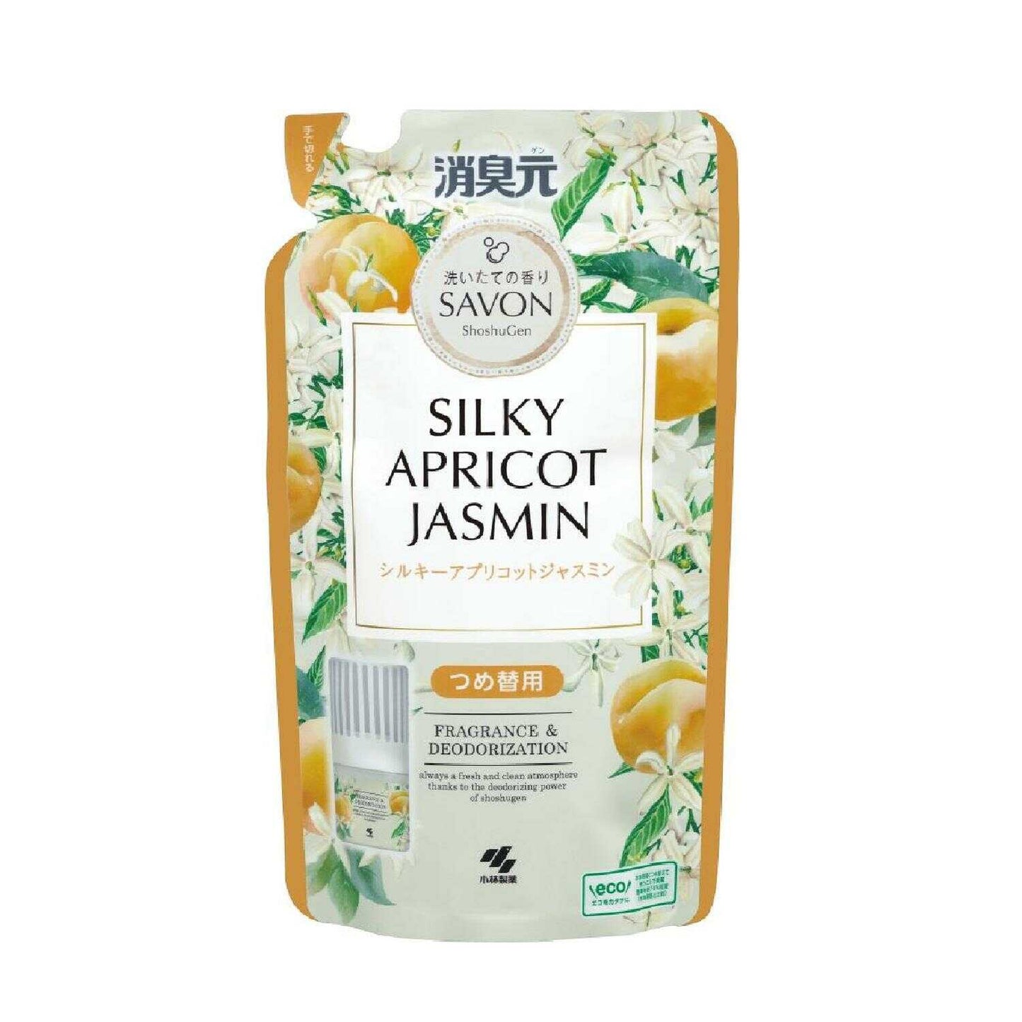 Kobayashi Pharmaceutical Deodorizer SAVON Refill Silky Apricot Jasmine 400ml