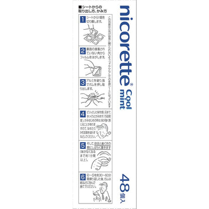 Nicorette Cool Mint 48 Pieces