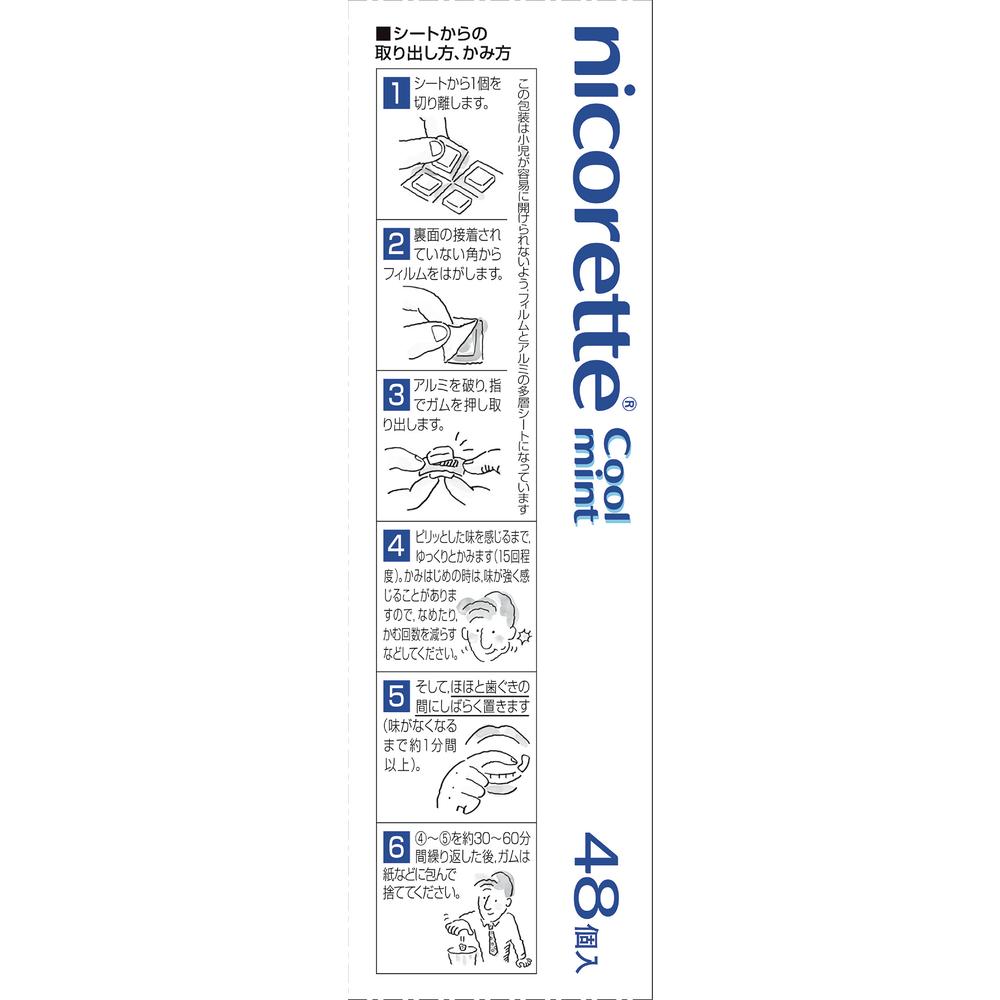 Nicorette Cool Mint 48 Pieces