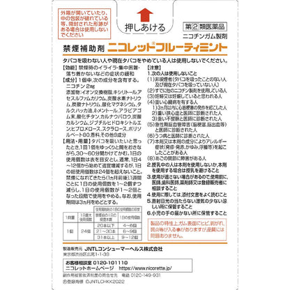 Nicorette Fruity Mint 12 Pieces (Designated Second-Class Pharmaceutical)