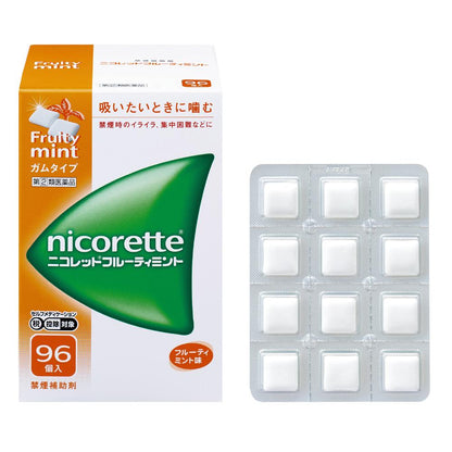 Nicorette Fruity Mint 96 Pieces