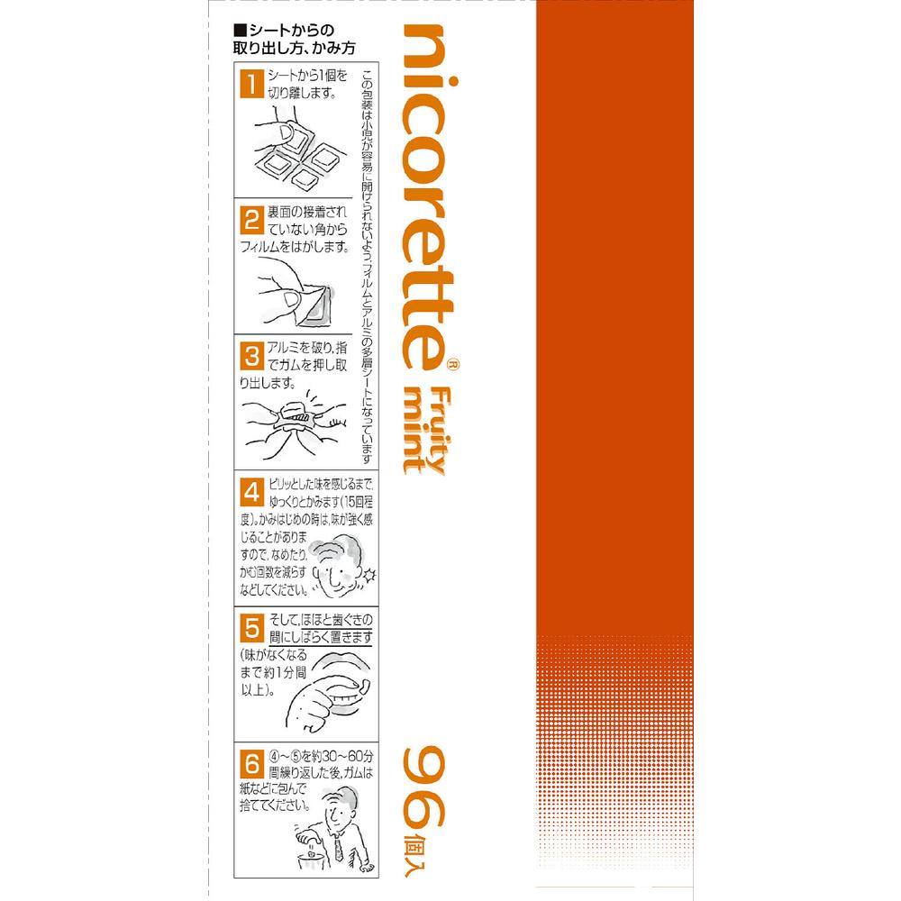 Nicorette Fruity Mint 96 Pieces