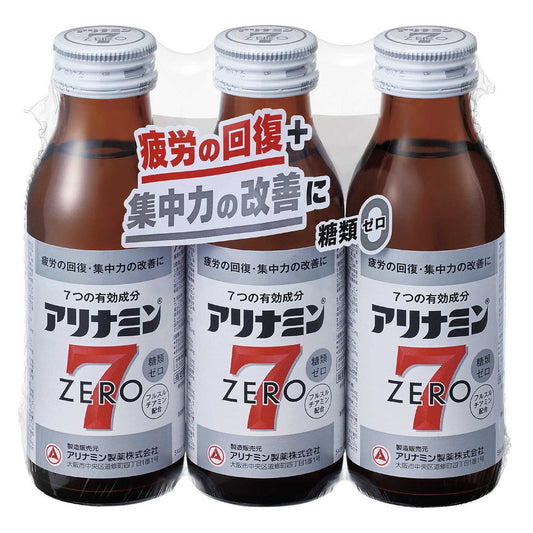 Alinamin Zero 7 100ml x 3 Bottles