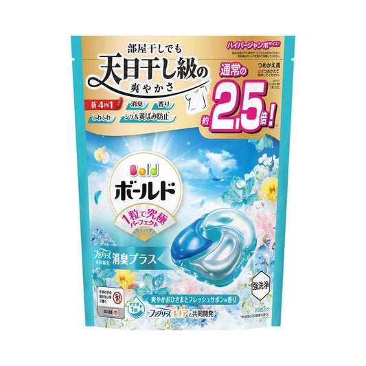 P&G Bold Gel Ball 4in1 Refreshing Sunshine & Fresh Soap Refill Hyper Jumbo 28 Pieces