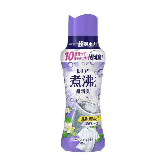 P&G Lenor Boiling Level Deodorizing Antibacterial Beads Washing Machine Mold Prevention Clean Fresh Scent 420ml