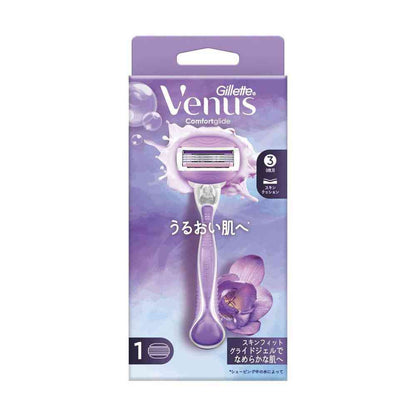 Gillette Venus Moisture Skin Violet Scent Razor + 1 Replacement Blade